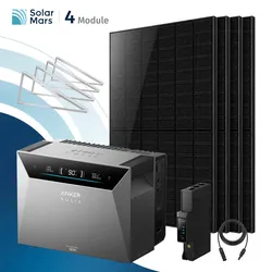 Anker SOLIX Solarbank 4 E5000 Pro Balkonkraftwerk 2000W mit Speicher - Ohne Erweiterungsakku / Flachdach