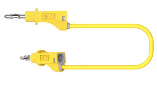 Electro PJP 2110-CD1-50J Messleitung Bananenstecker Bananenstecker 50cm Gelb 1St.