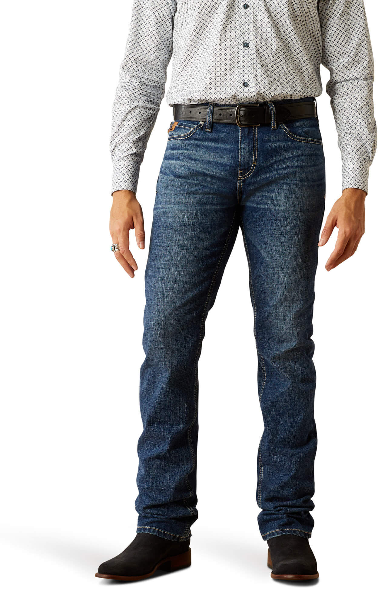 Men's M8 Modern Ashton Straight Leg Jeans in Champ, Size: 36 X by Ariat