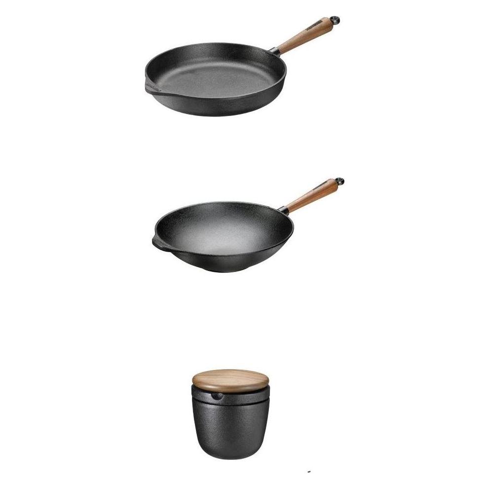 Skeppshult Gusseisen Pfannen Walnuss Set (T1000SET)