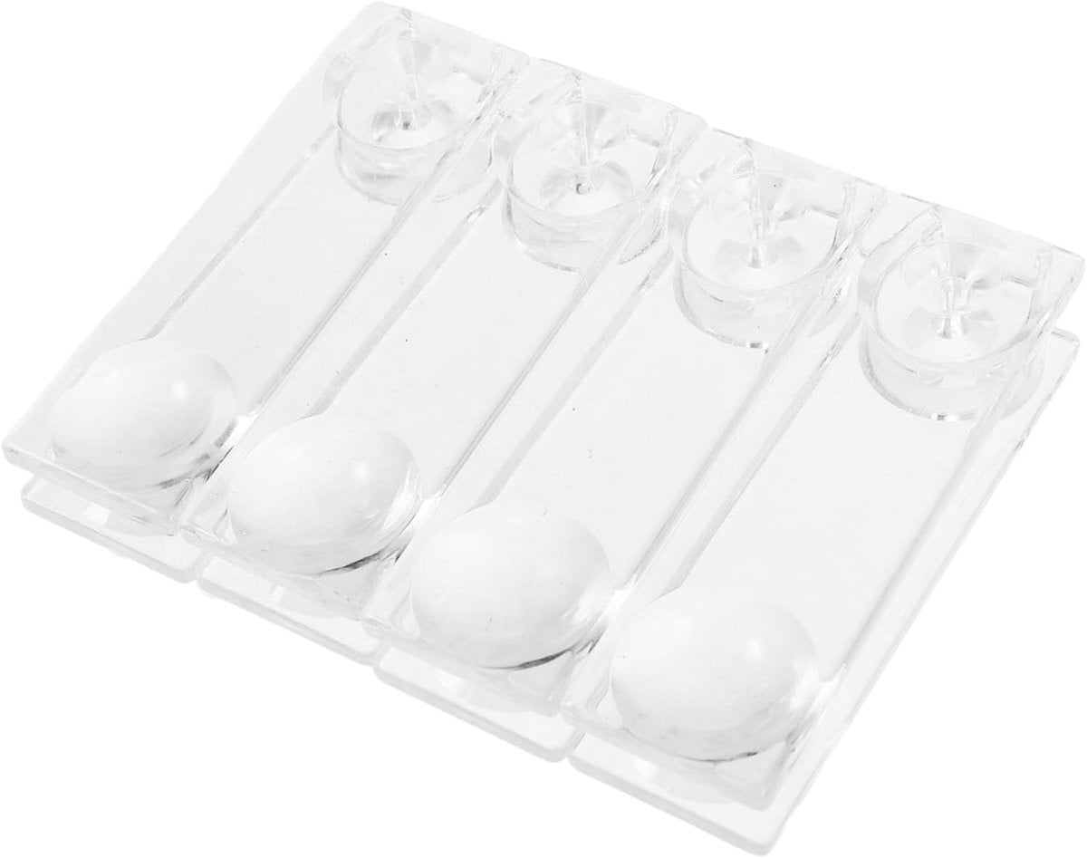 Transparante gordijnkoordgewichten voor het bedienen van raambekleding - B3 x H8 cm