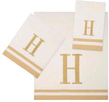Avanti Linens Avanti IVR/GLD Monogram 3-Piece Towel Set - 3 Pc Towel Set