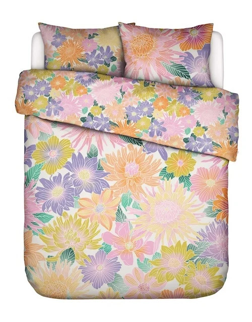 Essenza & Co Dekbedovertrek Flower Fling Bright White