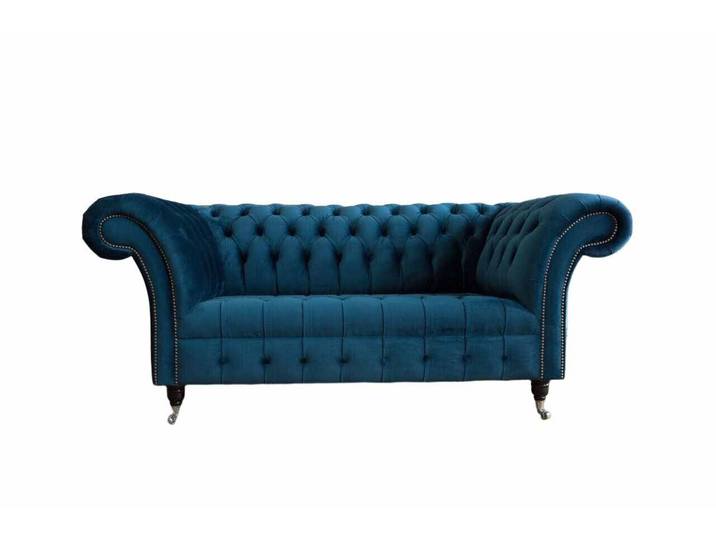 Xlmoebel Chesterfield-Sofa Design Sofa 2-Sitzer Polster Couch für stilvolles Wohnen, Sofa 1 Teile, Made in Europa