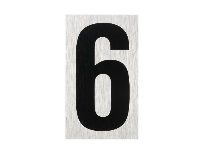 Schild Ziffer 6 10 × 6 cm