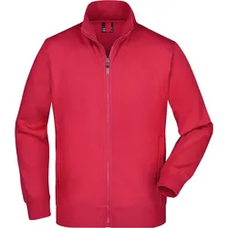 James & Nicholson Herren Sweatjacke JN046 red S