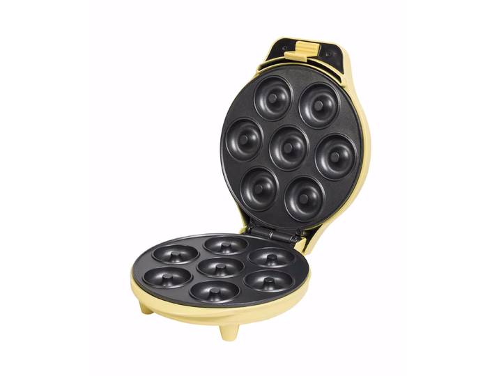 Bestron ADM218SD Donut Maker – Waffeleisen/Brezeleisen – gelb