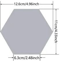 Fusion Finds Hexagon Wall Mirror Acrylic Mirror Stickers For DIY Living Room Wall Decor e 10pcs