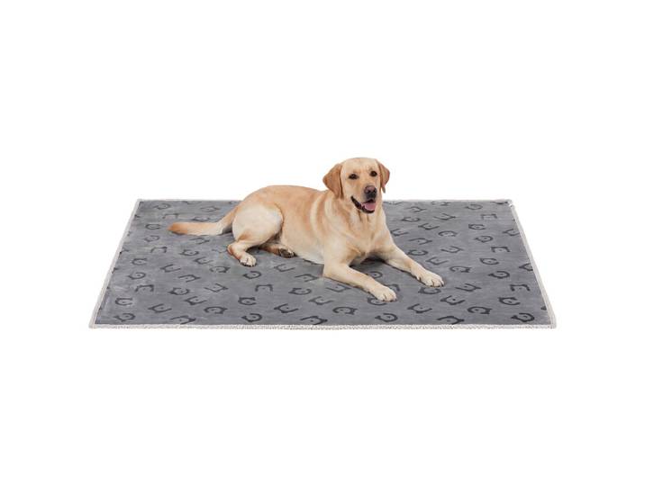 Ochama Couverture imperméable pour chien, 229 x 203 cm, couverture en polaire Sherpa pour animaux, lavable en machine, protège-canapé pour chien réversible, gris
