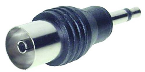 TRU Components Klinken-Adapter Klinkenstecker 3.5mm - Koax-Buchse Mono Polzahl:2
