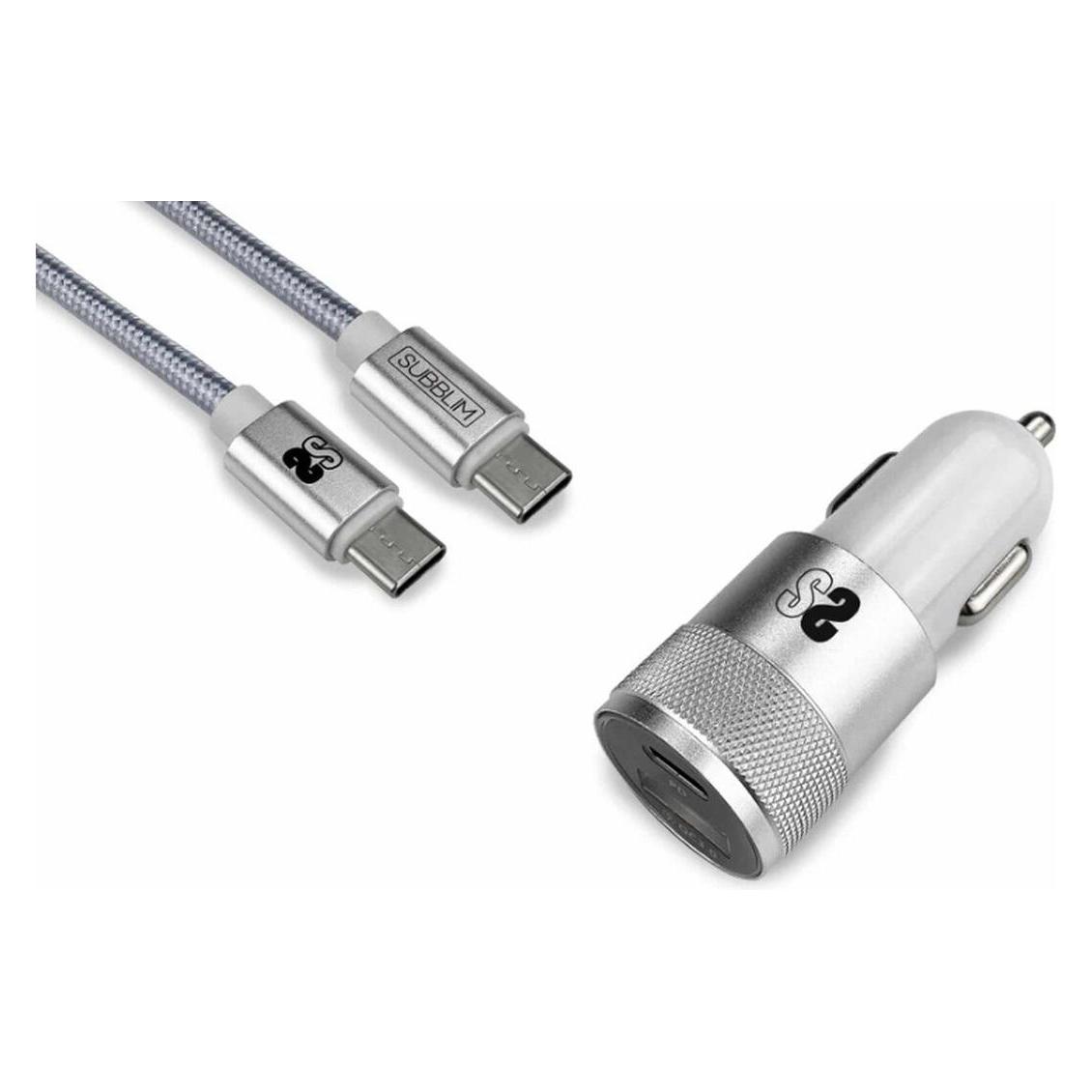 Subblim Cargador Coche Dual Pd20w Qc3.0 C To C/Lightning S (SUBCHG-5CPD10)