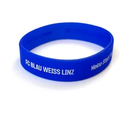 FC Blau-Weiß Linz Silikonarmband Blau - blau / ONE SIZE