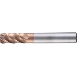 PFERD TOOLS VHM-Fräser Ø8mm, 4 Schneiden, 2xDC, Radius 1mm, AlTiN / TiSiXN beschichtet, Schaft HA - 23000895
