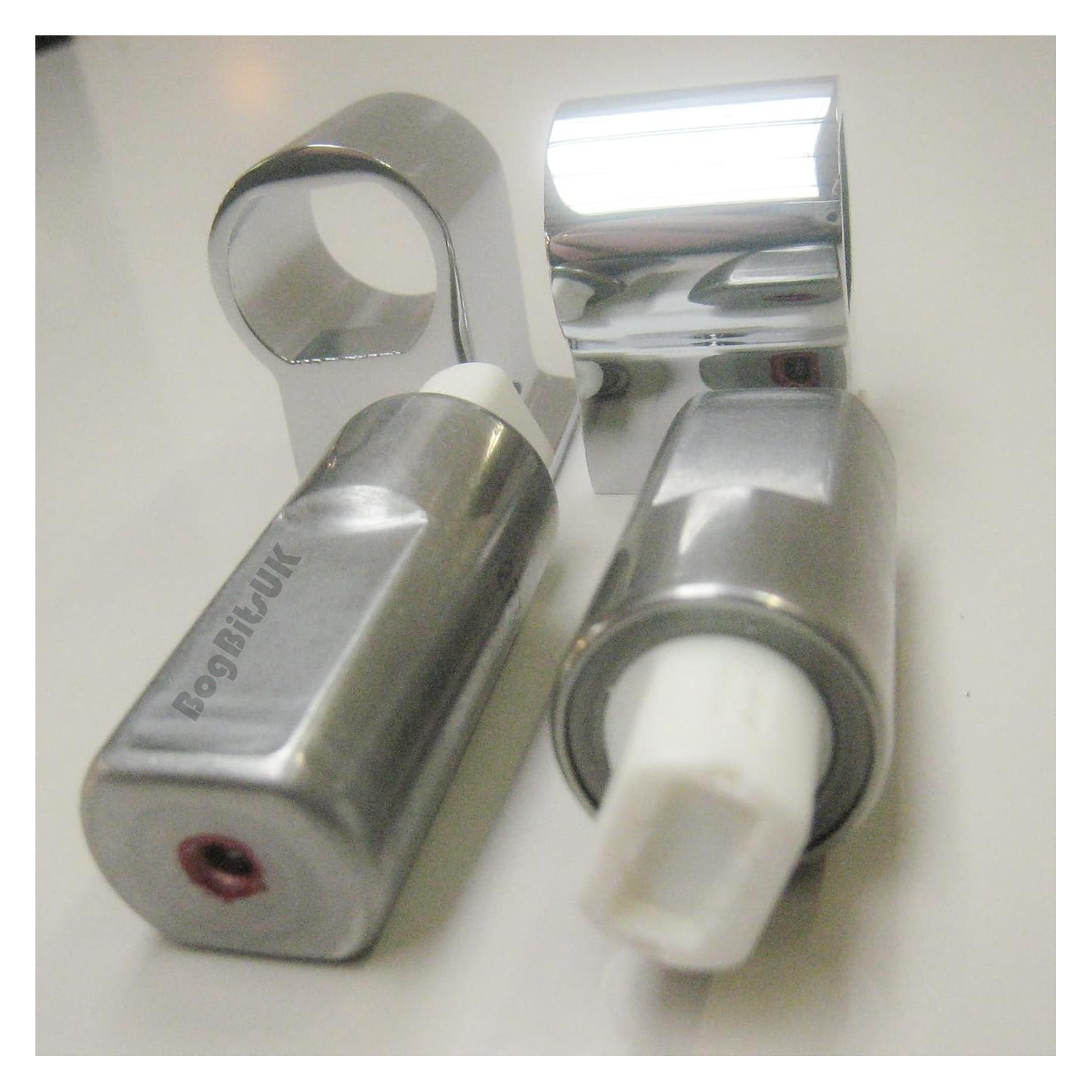 ROCA Senso und Giralda Chrome Soft Close Toilettensitz Scharnier Set mit Endkappenbefestigung und (AI0001200R)