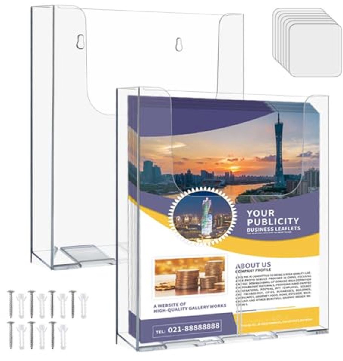 Multifunctionele Wandmontage Display Rack voor Thuis en Kantoor