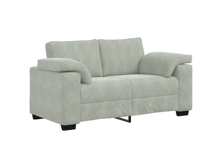 VENTE-FLASH Canapé séjour/relax - causeuse gris clair 160x77x82 cm - velours(117254105257)VIDAXL