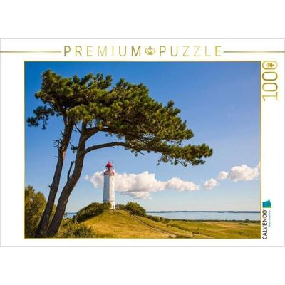CALVENDO Puzzle Leuchtturm Dornbusch auf der Insel Hiddensee | 1000 Teile Lege-Größe 64x48cm Foto-Puzzle für glückliche Stunden