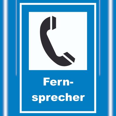 HB-Druck Fernsprecher Schild A0 (841x1189mm)