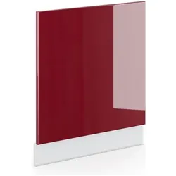 Vicco Frontblende Fame-Line, Geschirrspülerblende, Weiss, Rot
