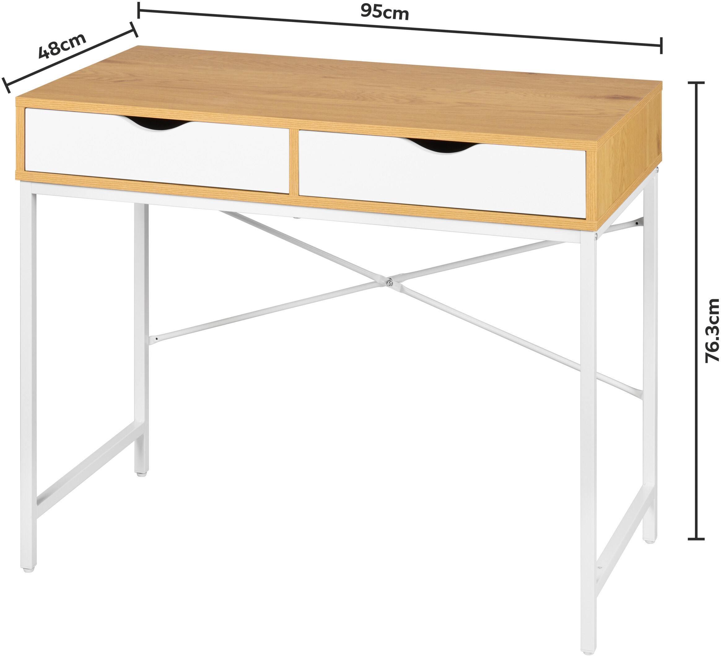 LIVARNO® Schreibtisch mit 2 Schubladen