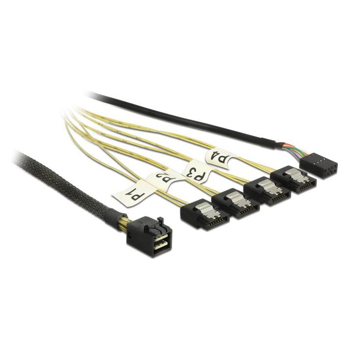 Delock Reverse SAS Kabel: 4xSATA - SFF-8643, 1m (100 cm, Mini-SAS) (83322)