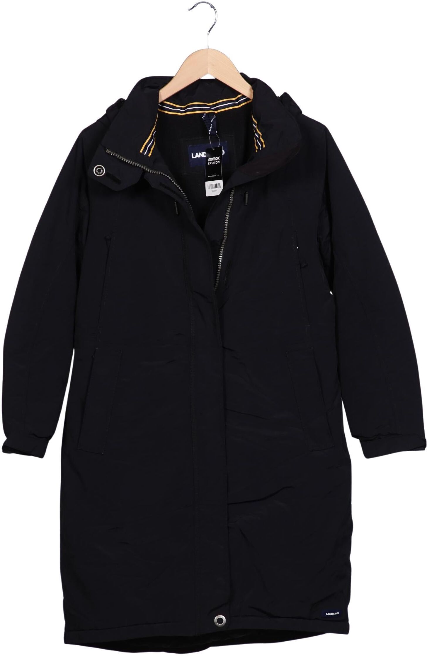 Lands End Damen Mantel, Schwarz, Gr. S, Tex / Membran / Synthetik - Second Hand