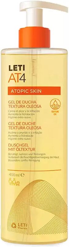 Leti AT4 Atopic Skin Oily Texture Shower Gel 400 ml