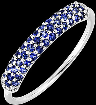 Edenly Ring Paradiesvogel - Saphire - 18 Karat WeiÃŸgold