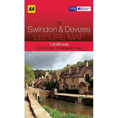 Leisure Map WK 15 Swindon, Karte von Aa Publishing, Automobil Association, 978-0-7495-7300-3