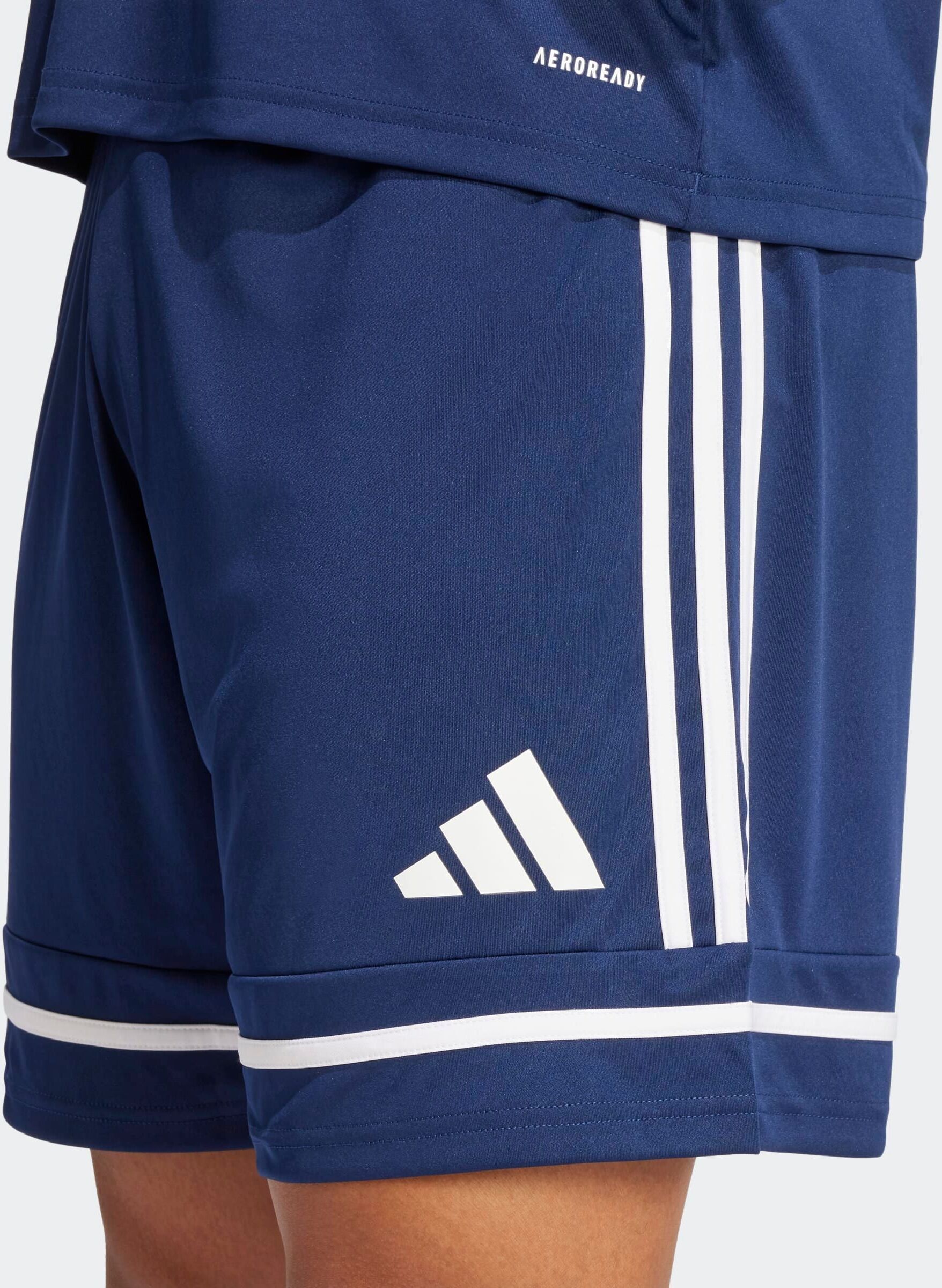 Trainingsshorts ADIDAS PERFORMANCE "SQUADRA 25", Herren, Gr. L, N-Gr, weiss (team navy blau 2, team navy blau 2, weiß, normal, gr.), Obermaterial: 100% Polyester, Hosen Trainingsshorts team navy blau 2, team navy blau 2, weiß, normal, gr. L, N-Gr
