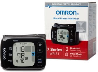 Omron 7 Series Bluetooth Wireless Wrist Worn Blood Pressure Monitor (Compatible with Alexa)