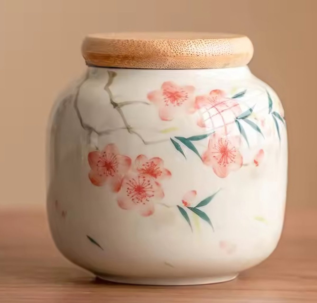Mini Urn Bloem Peach 250ml