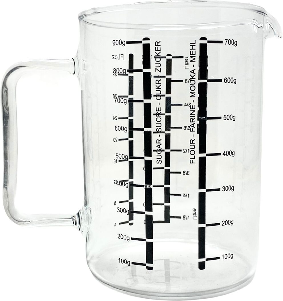 El Corte Inglés Jarra medidora borosilicato apta para vitrocerámica .  (1 Litro) Cristal
