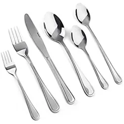 Lamart Flatware Carmen XL LT5006 48 pcs, Besteck, Silber
