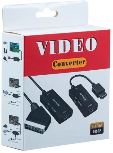 Nintendo Scart to HDMI Konvertteri HDMI-Kaapelilla