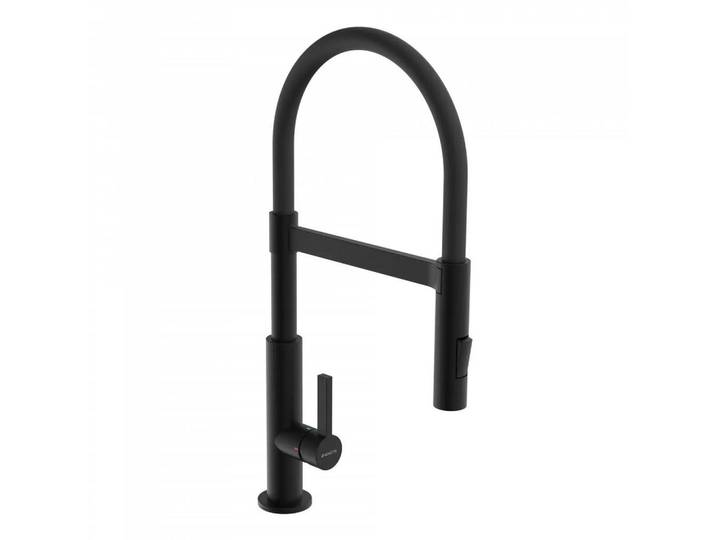 Schütte Küchenarmatur, Schwarz, Metall, 5.5x49x26.5 cm, flexible Anschlussschläuche, Keramikkartusche, schwenkbarer Auslauf 360°, Küchen, Küchenausstattung, Küchenarmaturen