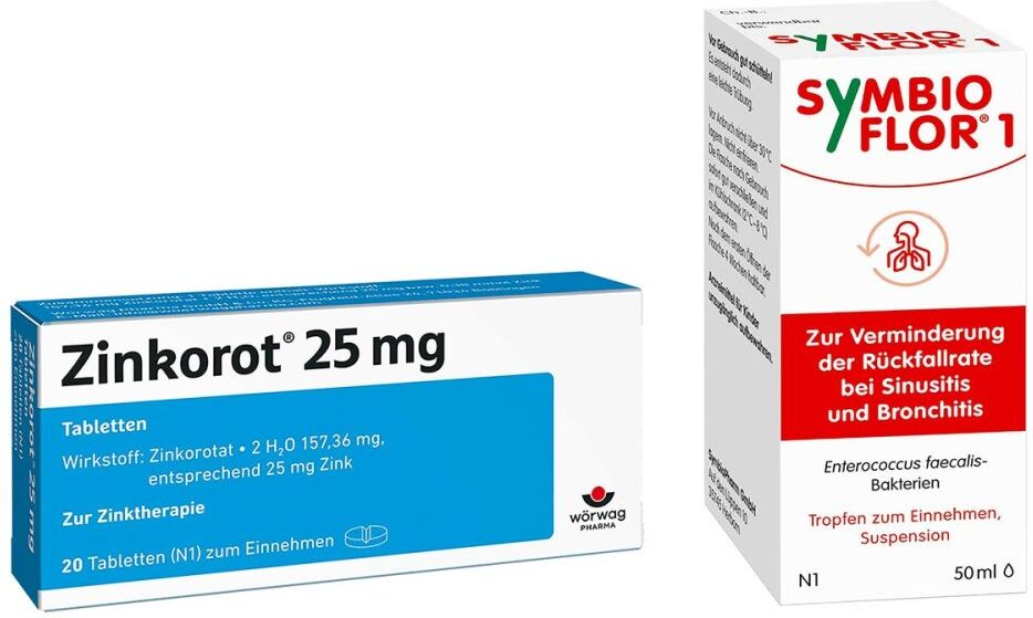 Zinkorot 25 Mg Tabletten + Symbioflor 1 Suspension