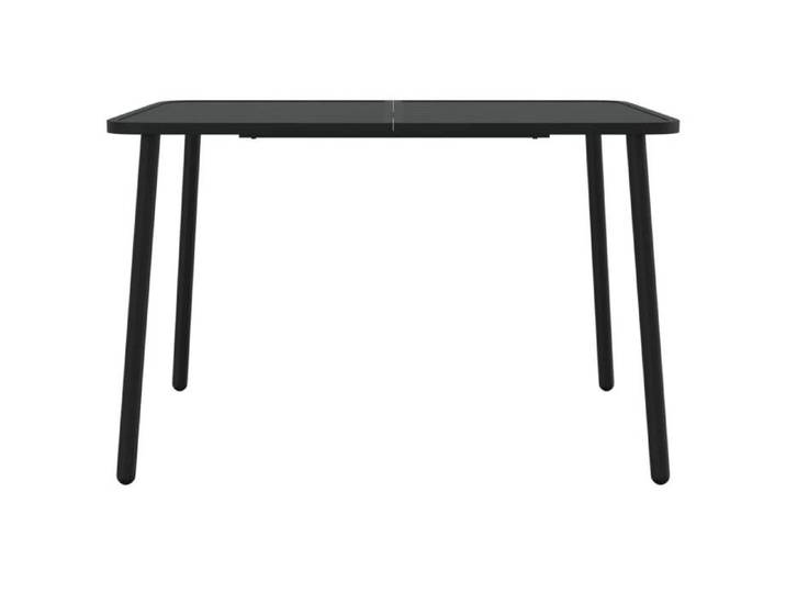 Table de jardin moderne - - 1 pièce - acier - anthracite - 110x80x71cm - plateau robuste - pour terrasse tlk88v13