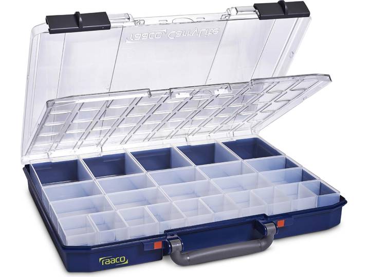 raaco CarryLite 55 5x10-25/DLU Bleu Polycarbonate (PC)\, Polypropylène (PP)