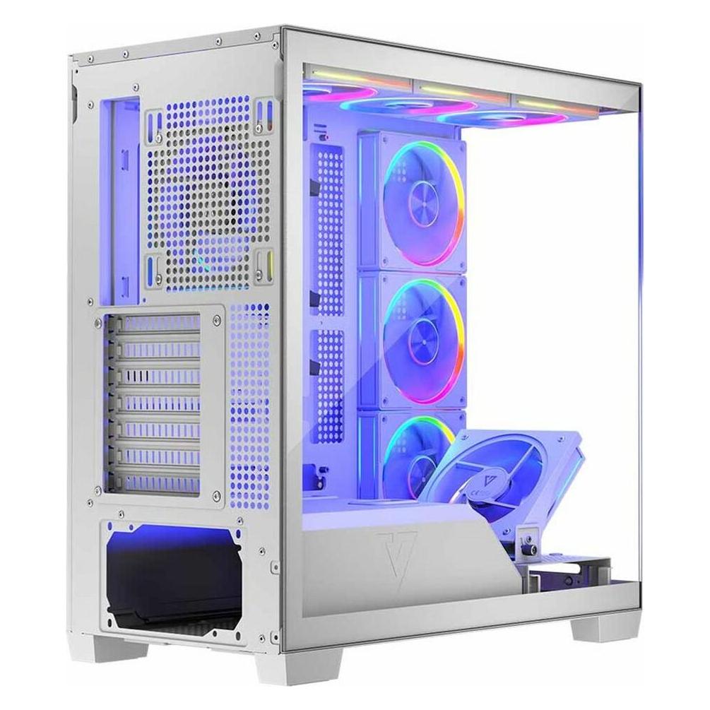 Modecom Computergehäuse VOLCANO STELLAR ARGB MIDI 8F (ATX, mATX, Mini-ITX) (AT-STELLAR-8F-ARGB-20)