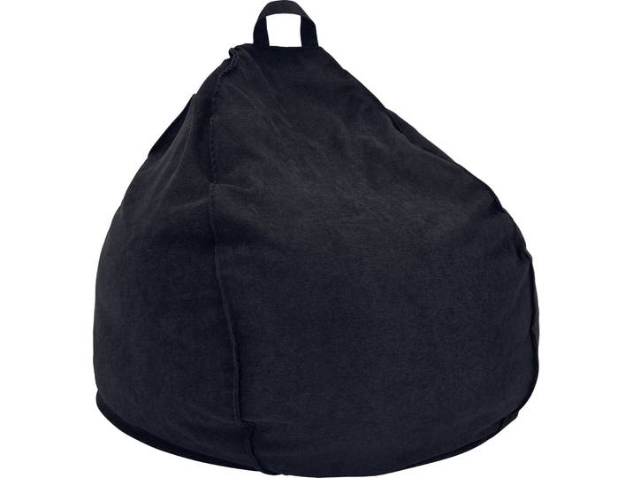 Sitzsack Fanny schwarz Polyester B 80 cm