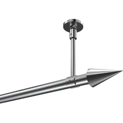 GARDINENSTANGE Sonette Savio 120 cm, 1-läufig, 20 mm Ø Chrom