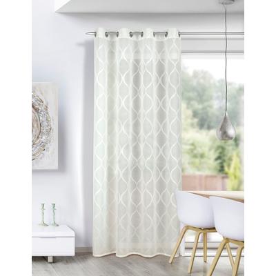 Vorhang HOMING "Theodora" Gr. 1, weiß, B:135cm H:245cm, Polyester, Gardinen, Fertigschal