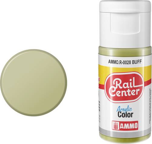 Rail Center AMMO.R-0028 Modellbau-Farbe Acryl, Wildledergrau matt 20ml