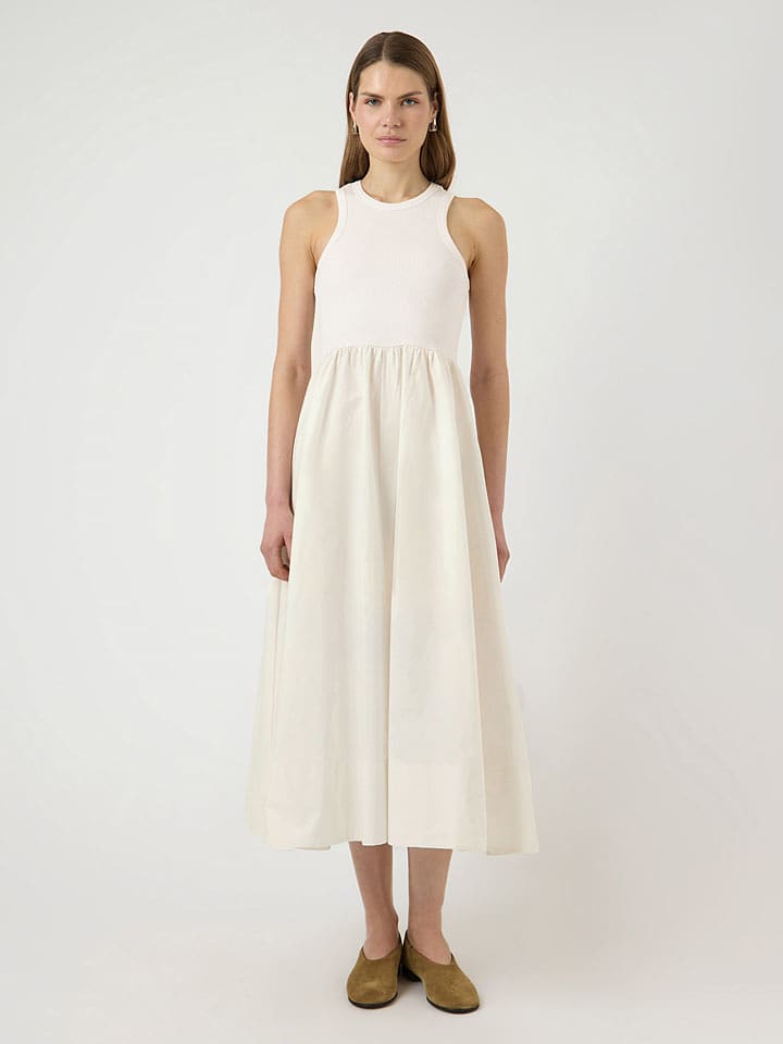 YAS Kleid in Creme - L