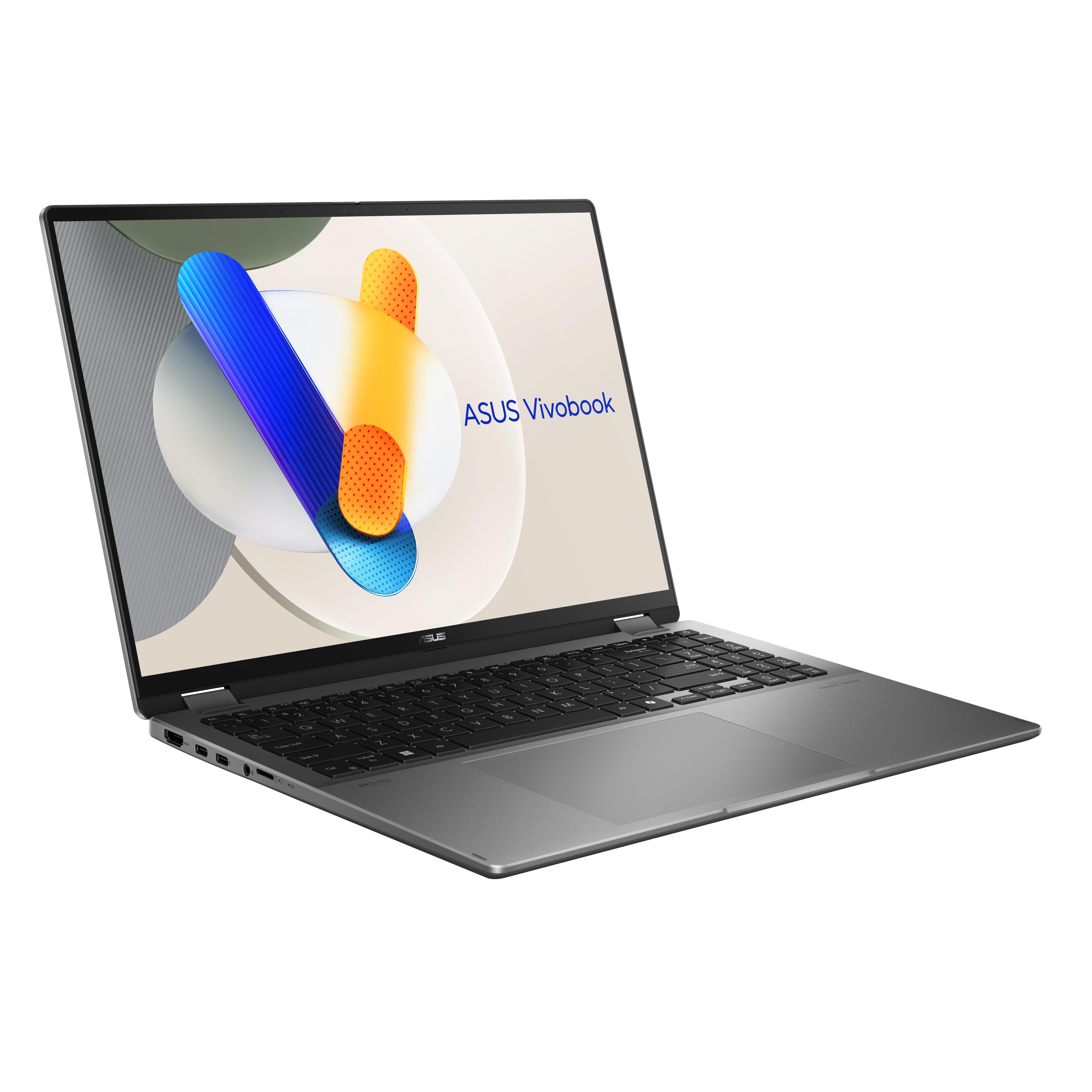ASUS Vivobook 16 Flip TP3607SA-SI716W 16 Zoll Touch Laptop Intel Core Ultra 7 256V 16 GB RAM 512 GB SSD Windows 11 Home Matte Gray