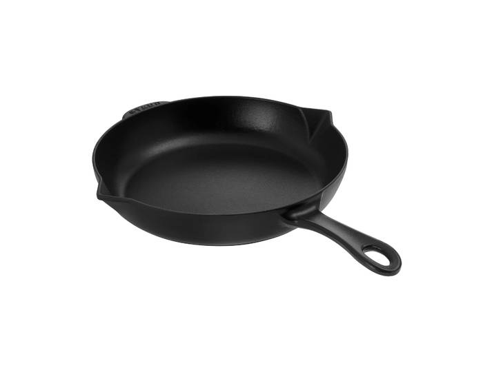 STAUB Poêle à frire Staub fonte noire avec bec verseur Ø26 cm Noir