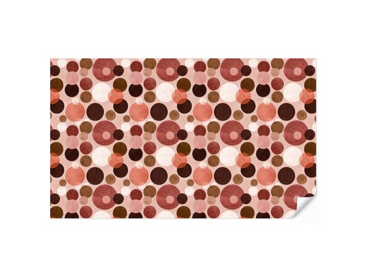 OnlyWow Tapete - Kreise - Modern - Farbenfroh - 450x260 cm, Mehrfarbig, Papier, Rechteckig, 450x260 cm, Tapeten & Wandverkleidungen, Vliestapeten