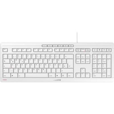 CHERRY Stream USB Tastatur Deutsch, QWERTZ Hellgrau