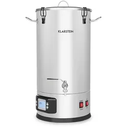 Klarstein Maischfest Maischekessel 5 Teile 1500/3000W 30l LCD EdelstahlSilber
